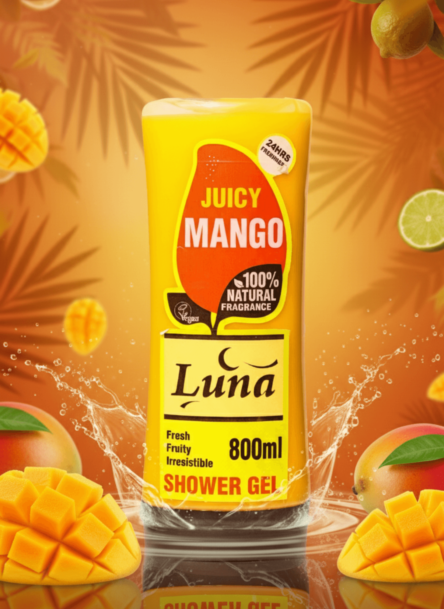 Shower Gel - JUICY MANGO (800ml)
